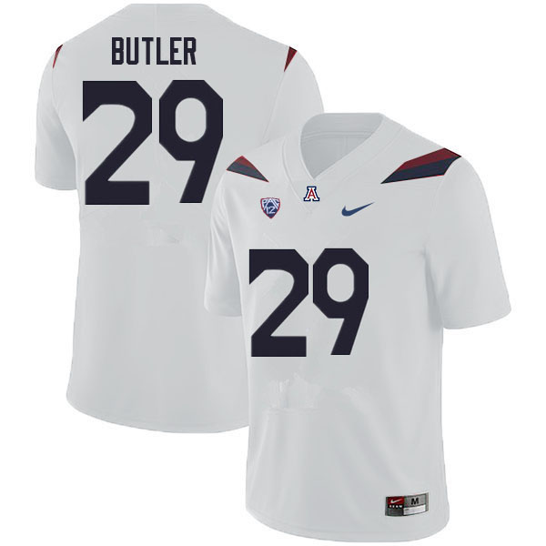 Men #29 Jashon Butler Arizona Wildcats College Football Jerseys Sale-White
